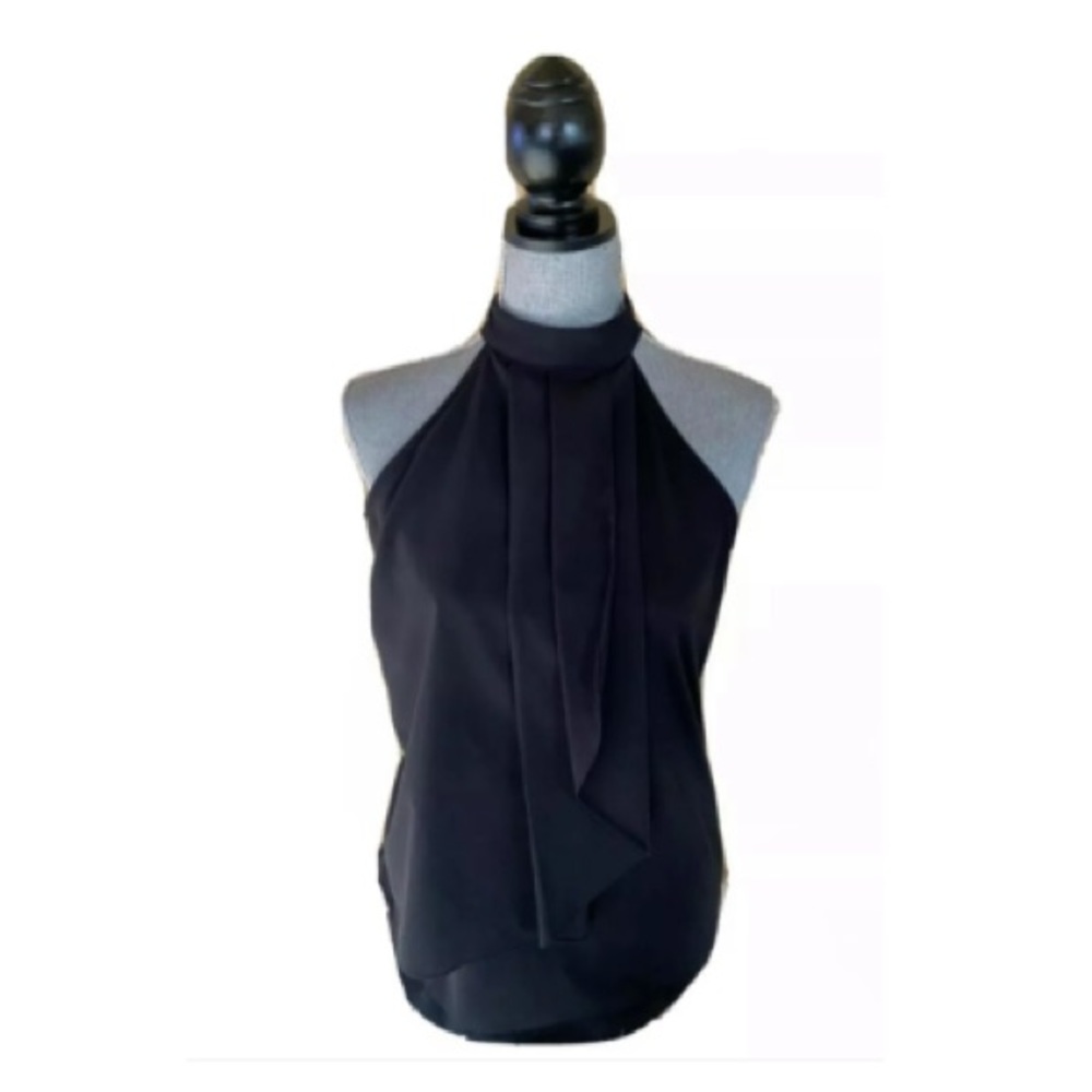 Zara Evening Collection black pleated blou…